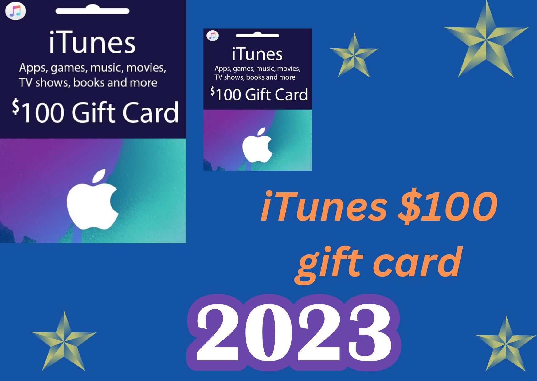New iTunes gift card 2023