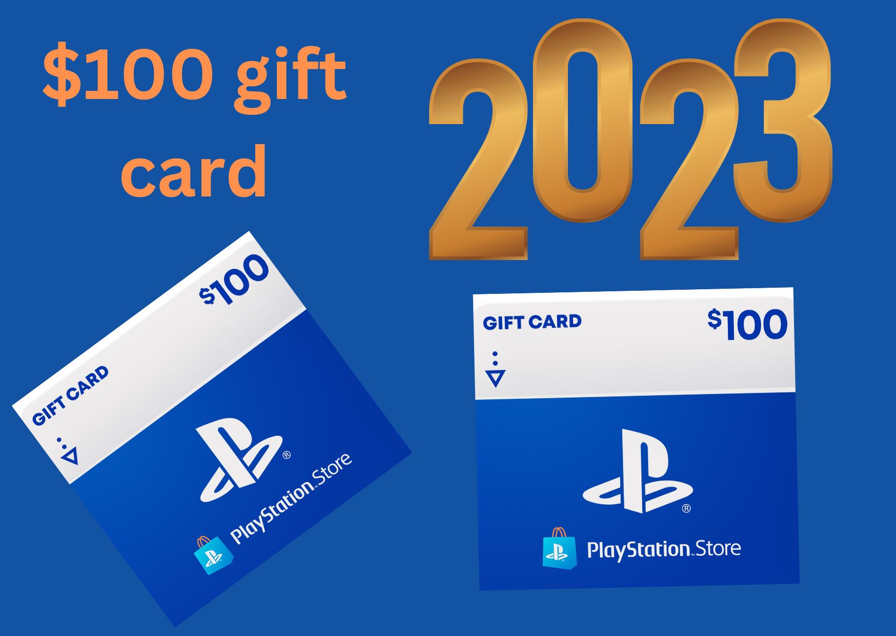 New PlayStation store gift card 2023